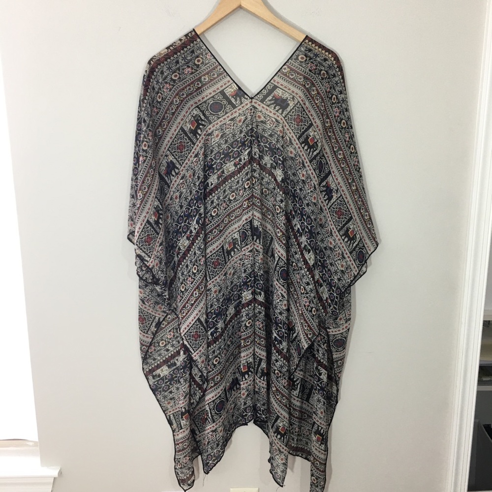 Elephant print Kimono One size - Picture 3 of 9